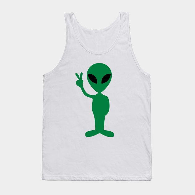 Friendly Alien Apparel Tank Top by Topher's Emporium